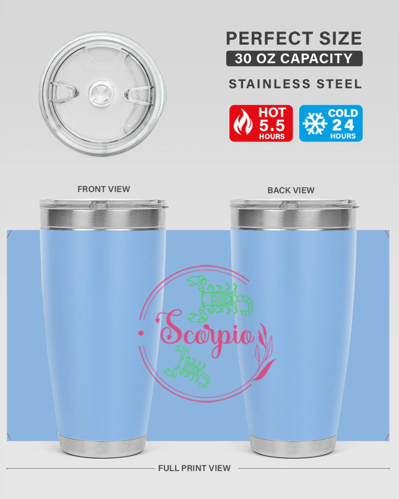 scorpio 437#- zodiac- Tumbler