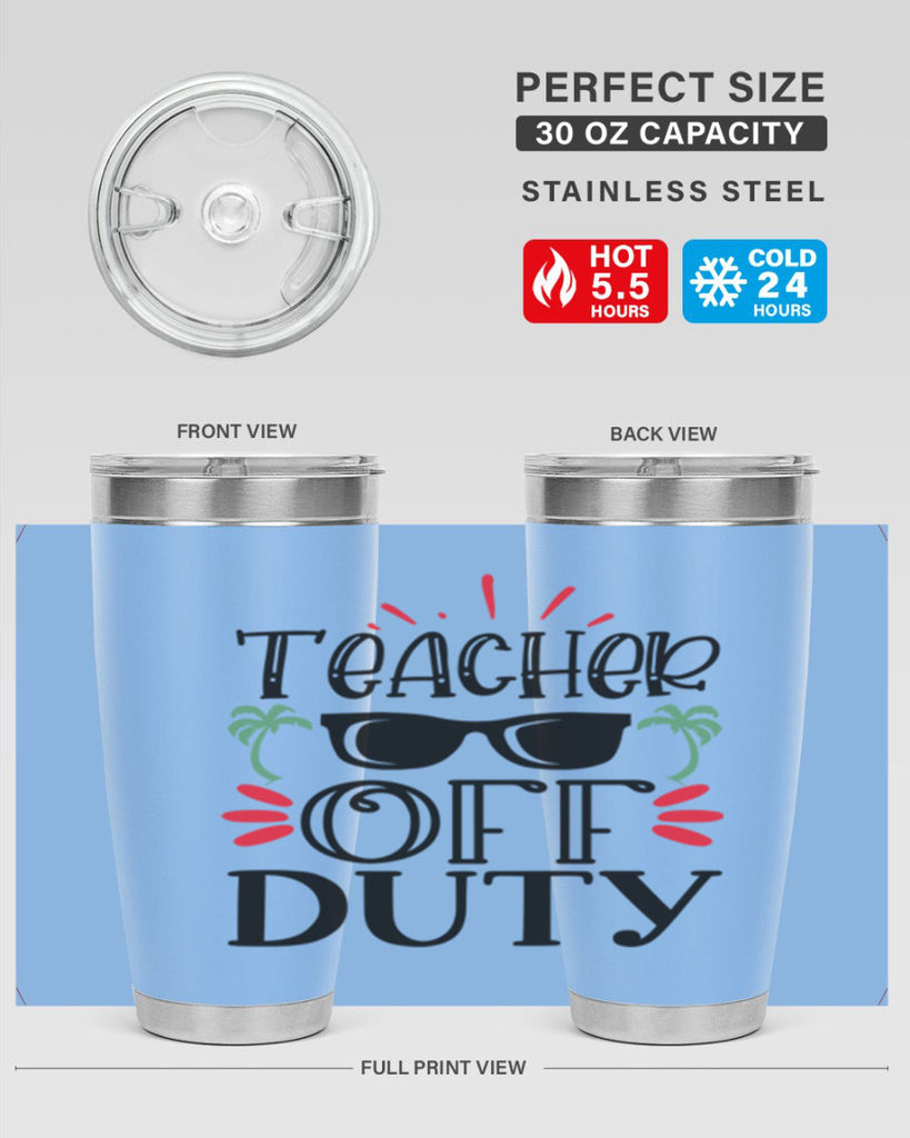 teacher off duty Style 142#- teacher- tumbler