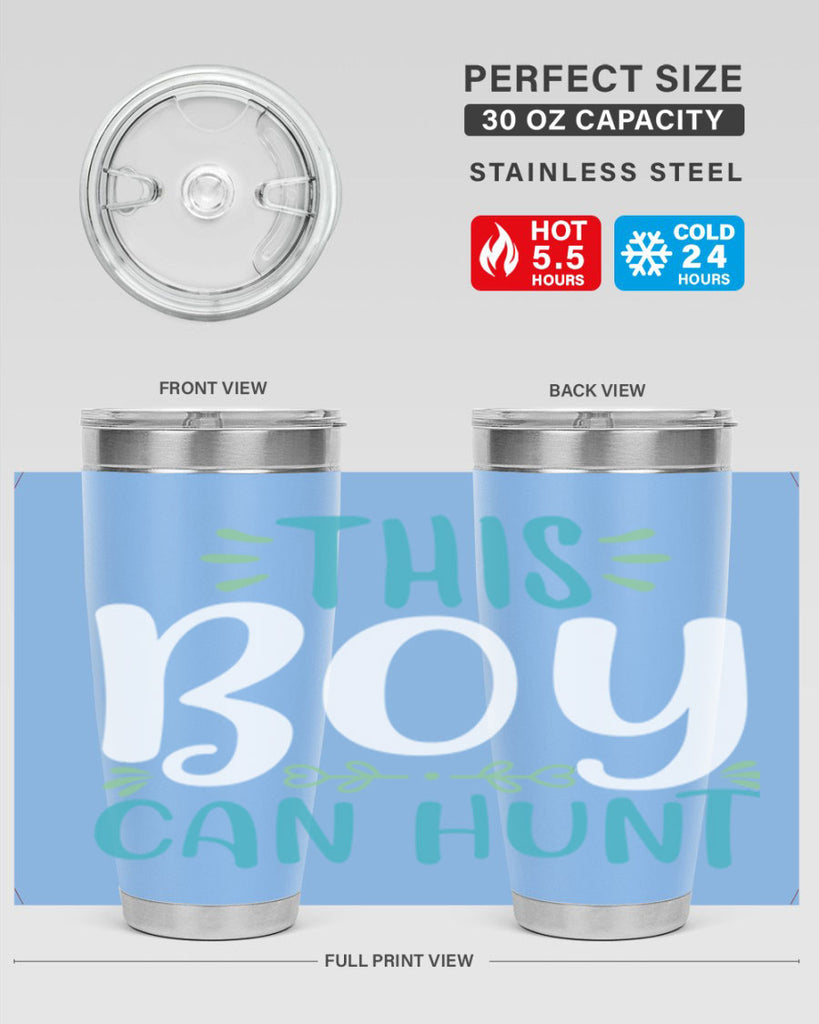 this boy can huntt 1#- easter- Tumbler