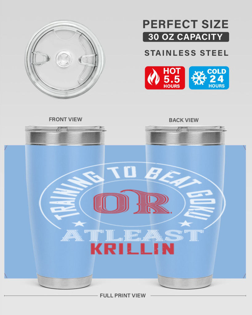 training to beat goku or atleast krillin 60#- gym- Tumbler