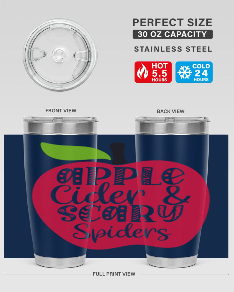 Apple Cider Scary Spiders 10#- fall- Tumbler