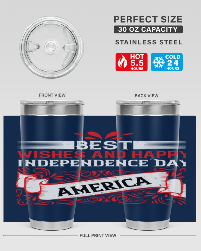 Best wishes and happy Independence Day america Style 86#- Fourt Of July- Tumbler