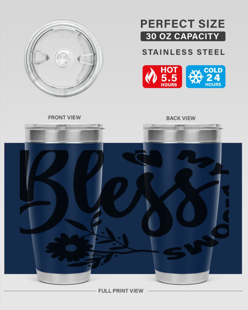 Bless My Blooms47#- spring- Tumbler