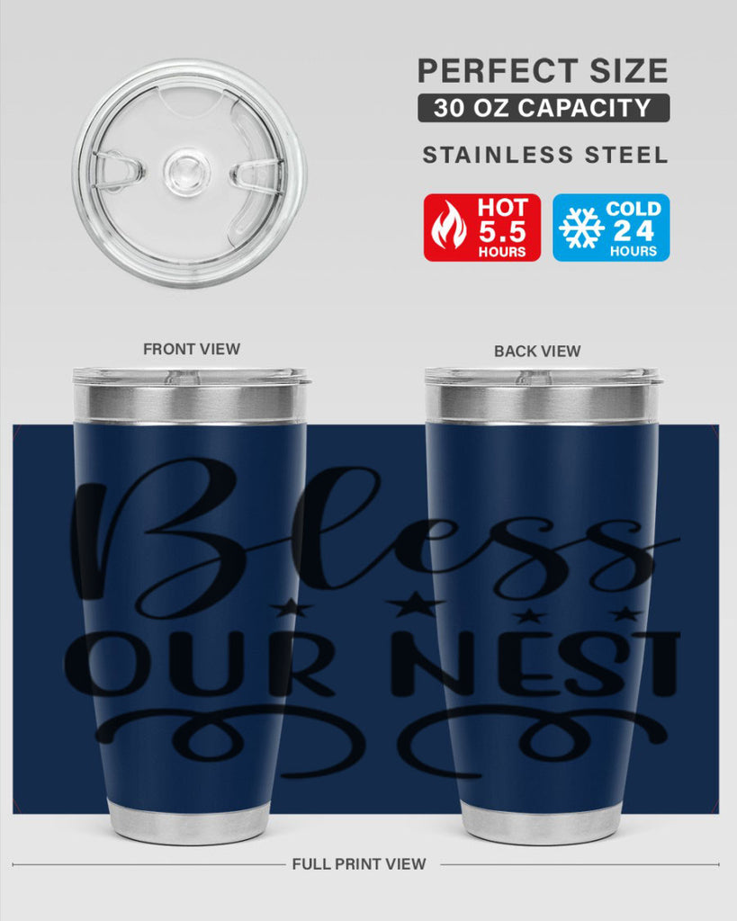 Bless Our Nest 50#- spring- Tumbler