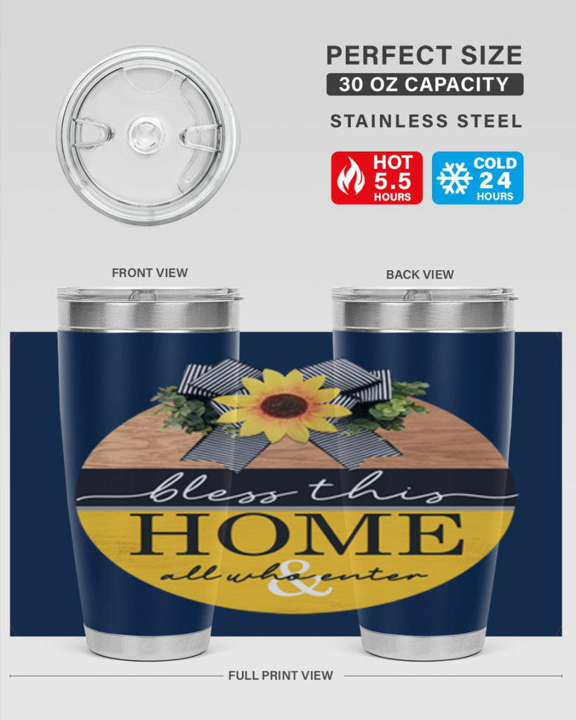 Bless this Home and all Mockup56#- spring- Tumbler