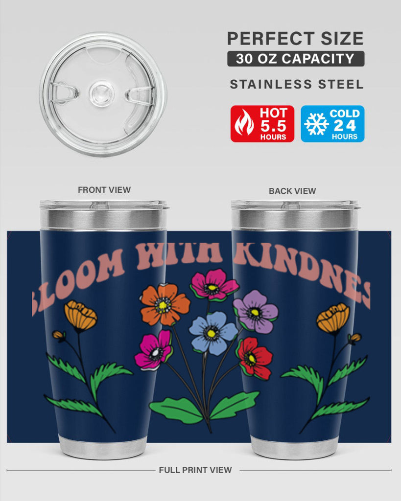Bloom with Kindness  92#- spring- Tumbler