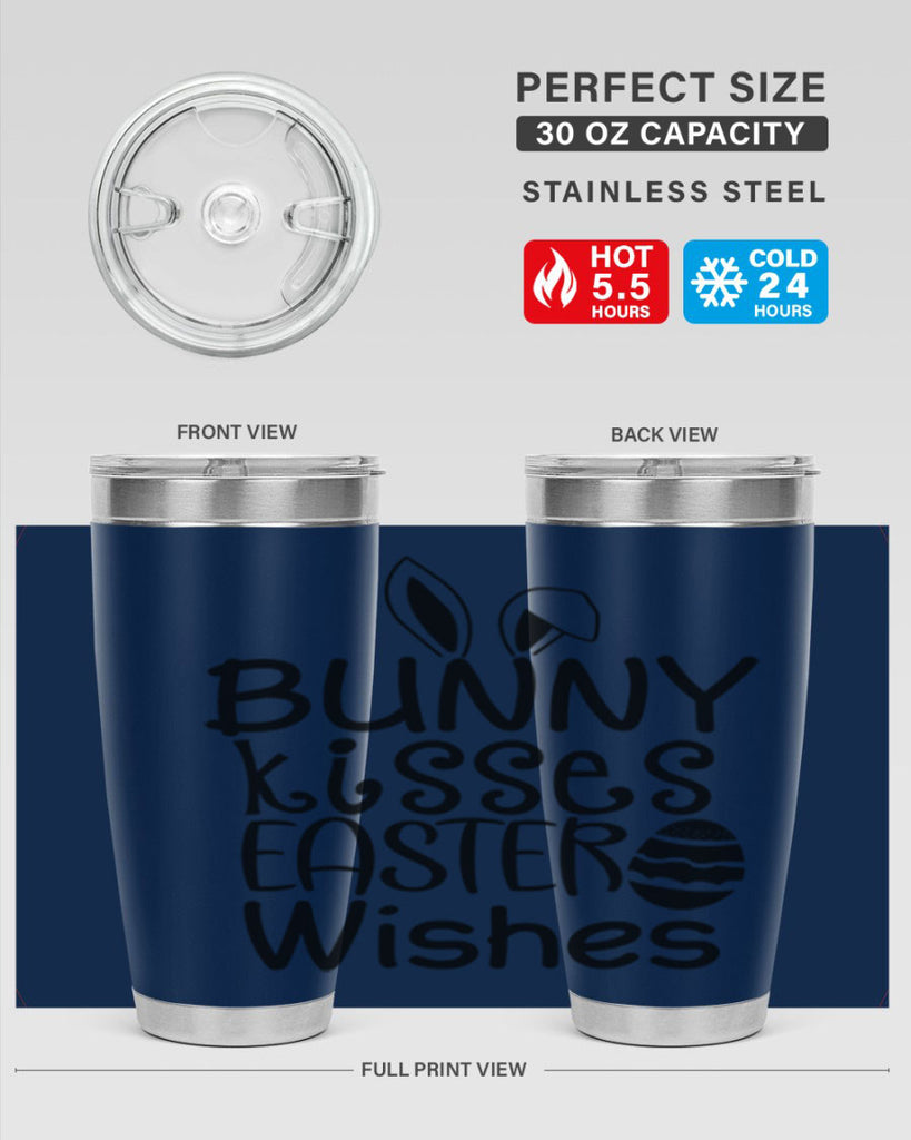 Bunny kisses easter wishes  94#- spring- Tumbler