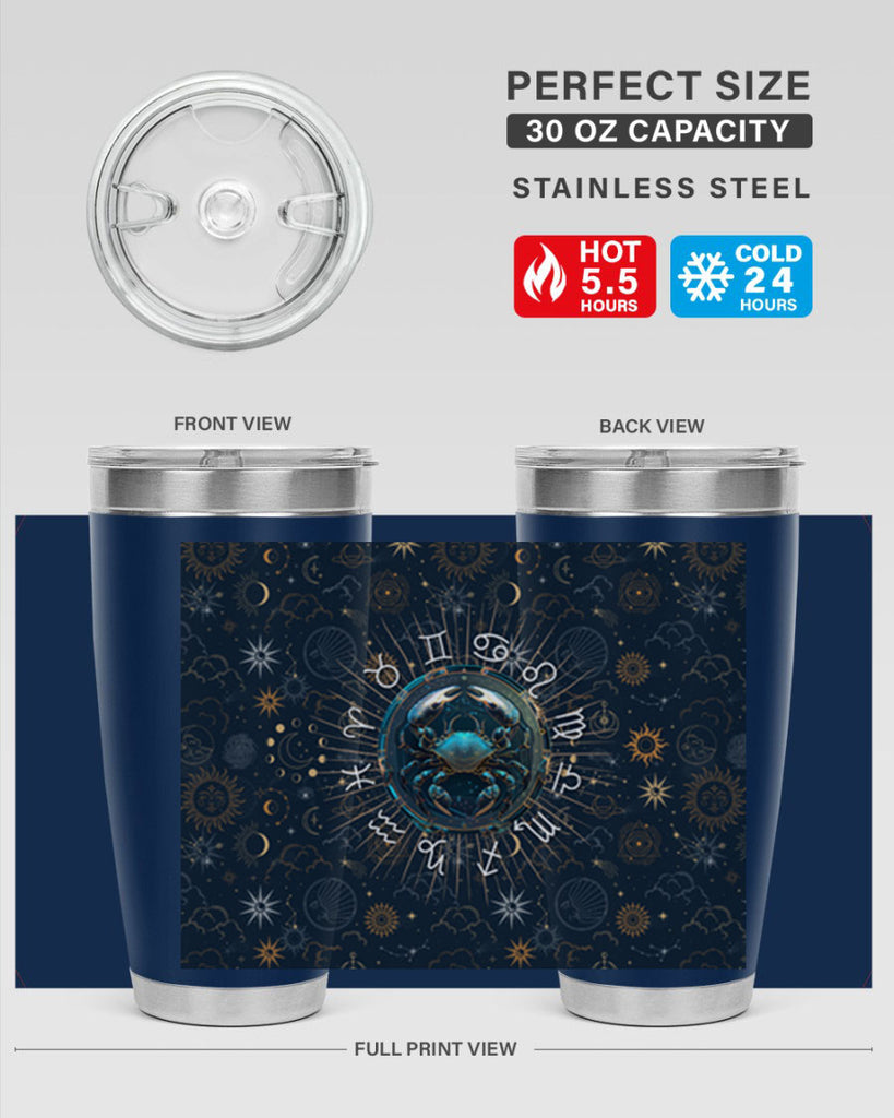 Cancer Straight 146#- zodiac- Tumbler