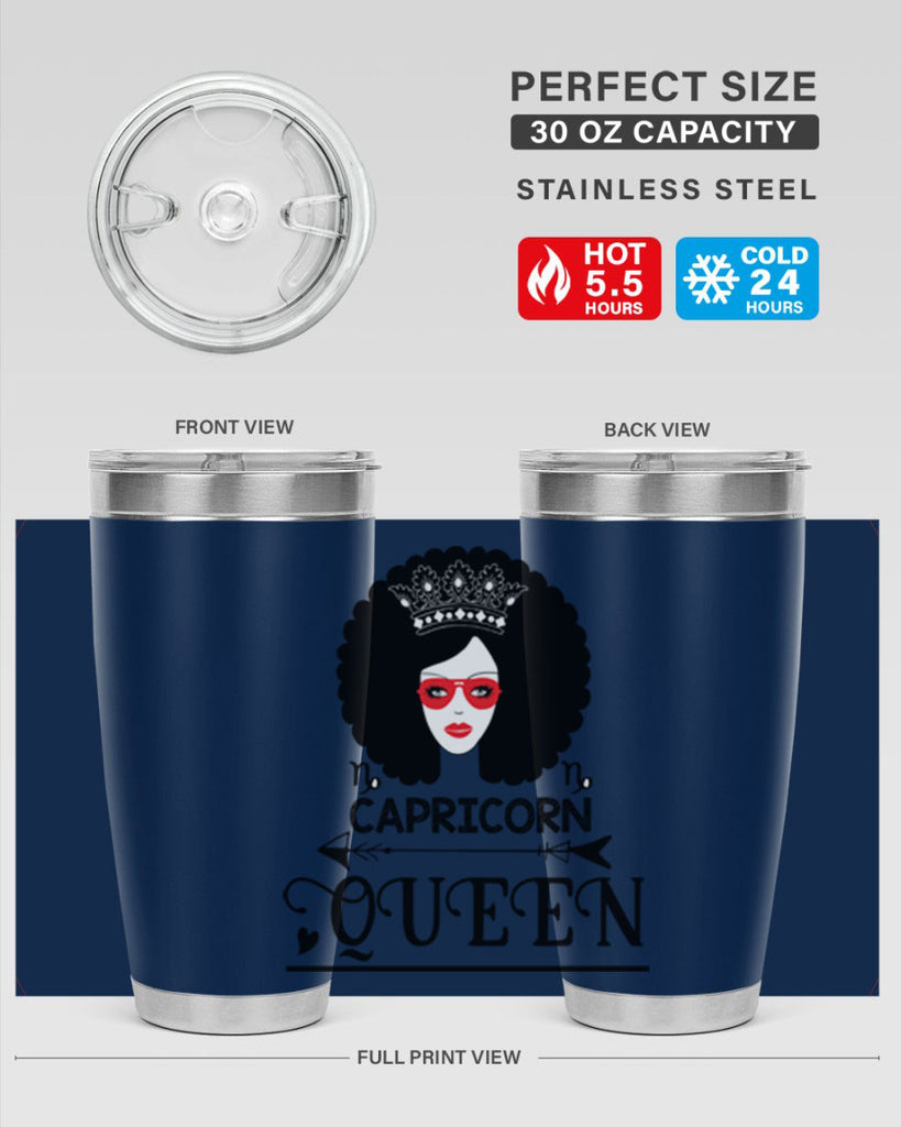 Capricorn queen 197#- zodiac- Tumbler