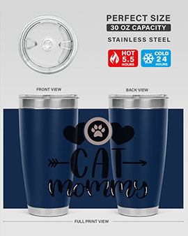 Cat Mommy Style 87#- cat- Tumbler