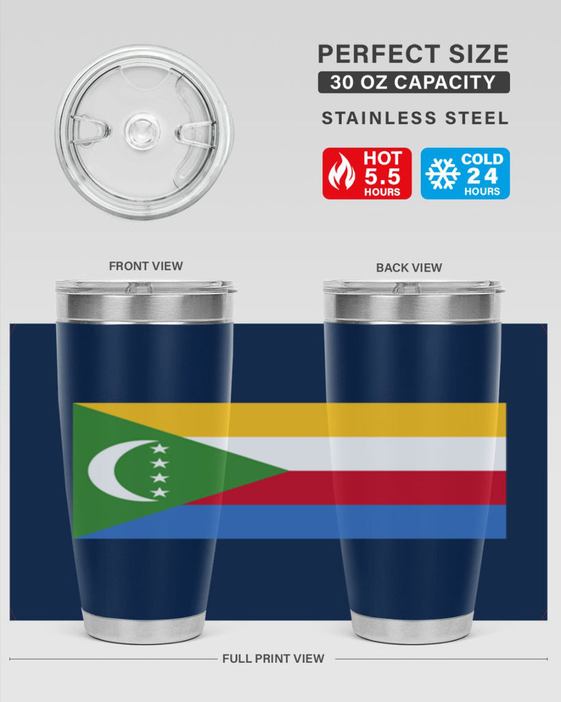 Comoros 160#- world flags- Tumbler