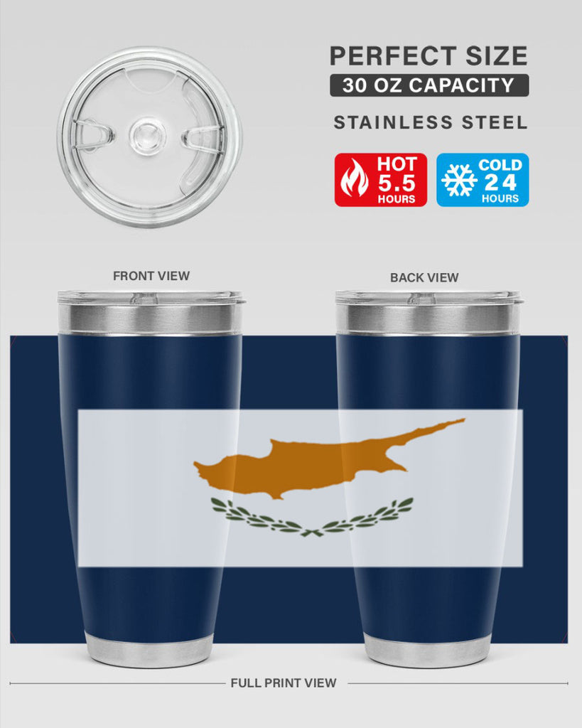 Cyprus 153#- world flags- Tumbler