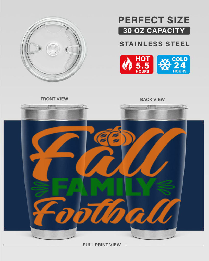 Fall Family Football 98#- fall- Tumbler