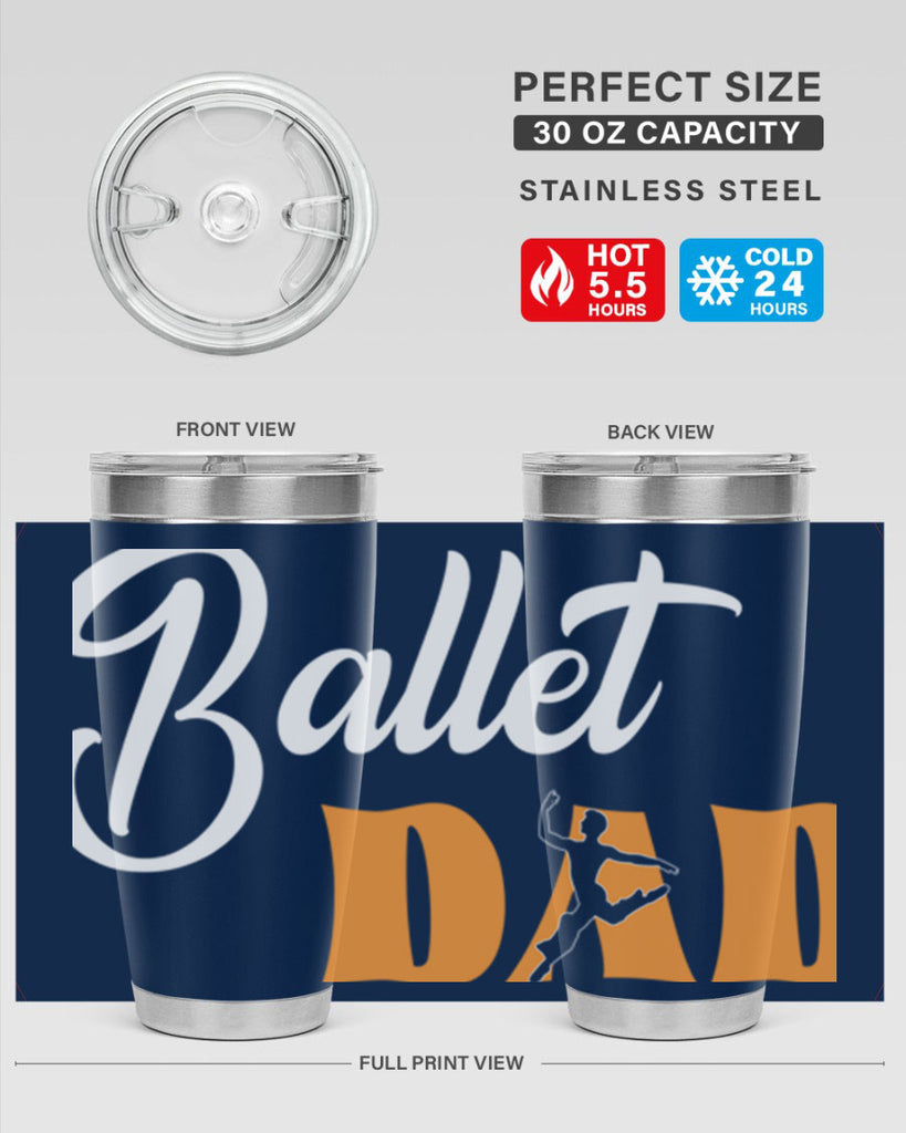 Fitted Dance Dad Ballet SVG Ballet 39#- ballet- Tumbler