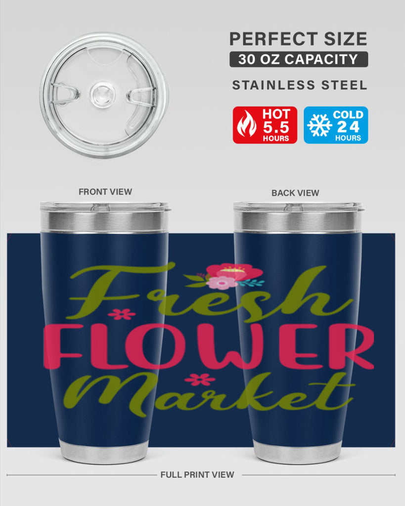 Fresh Flower Market 144#- spring- Tumbler