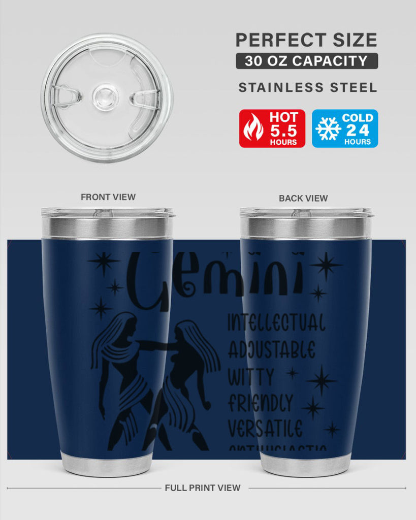 Gemini 217#- zodiac- Tumbler