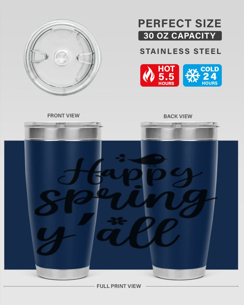 Happy Spring Y'all 167#- spring- Tumbler