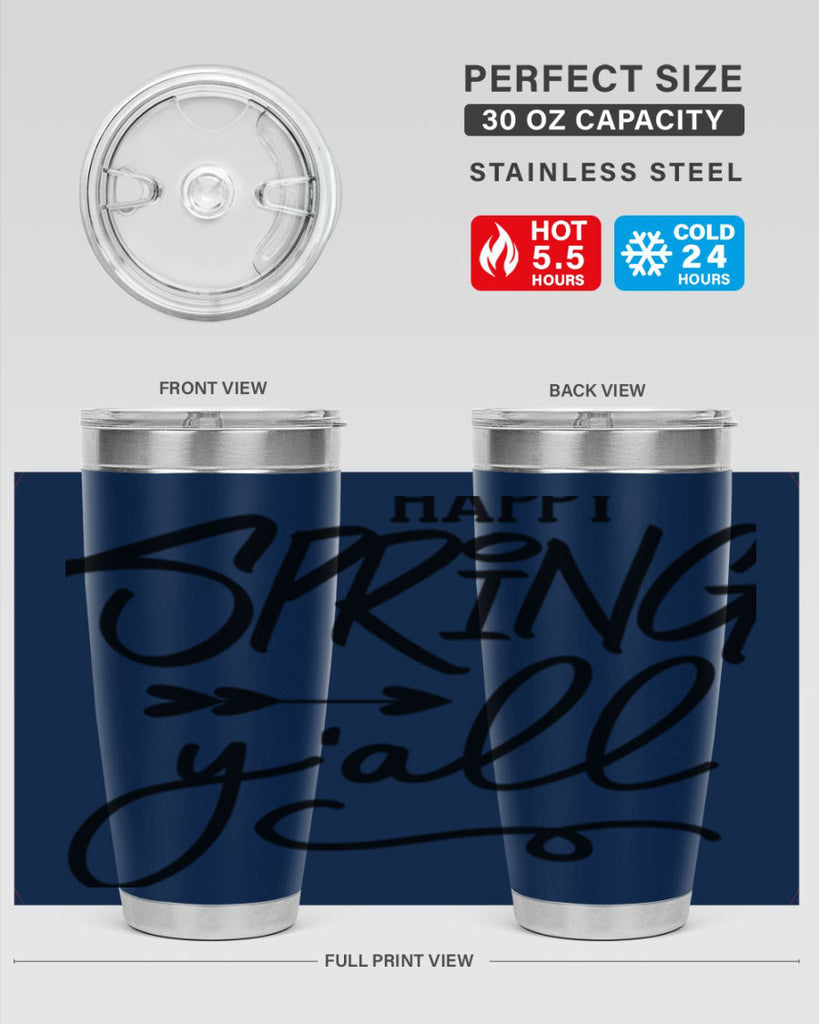 Happy Spring Y'all169#- spring- Tumbler