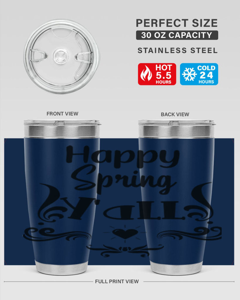 Happy Spring Yall 171#- spring- Tumbler