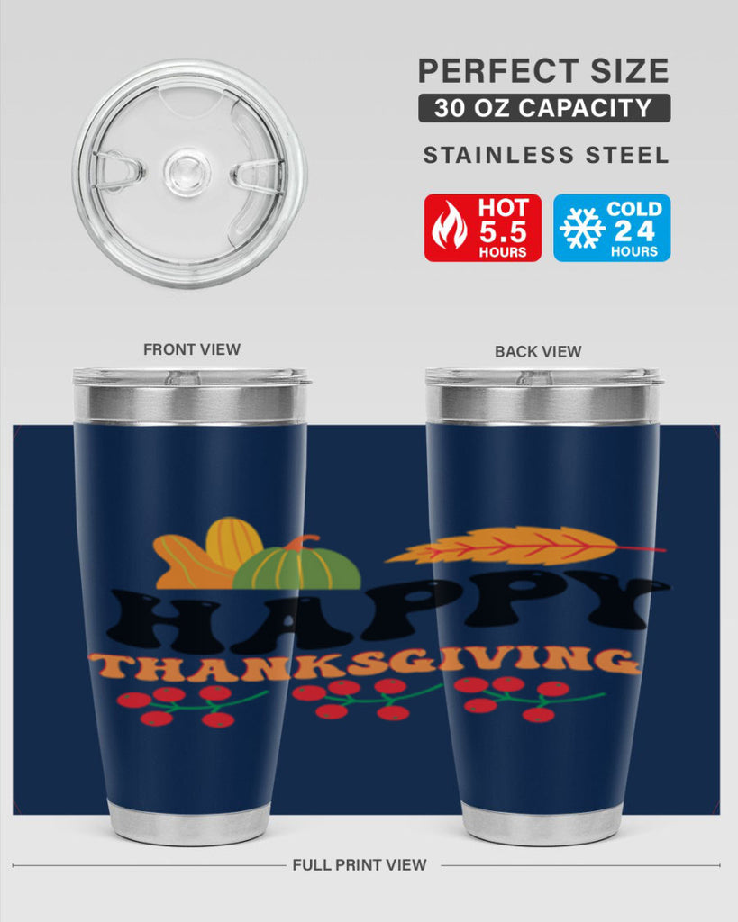 Happy Thanksgiving 251#- fall- Tumbler