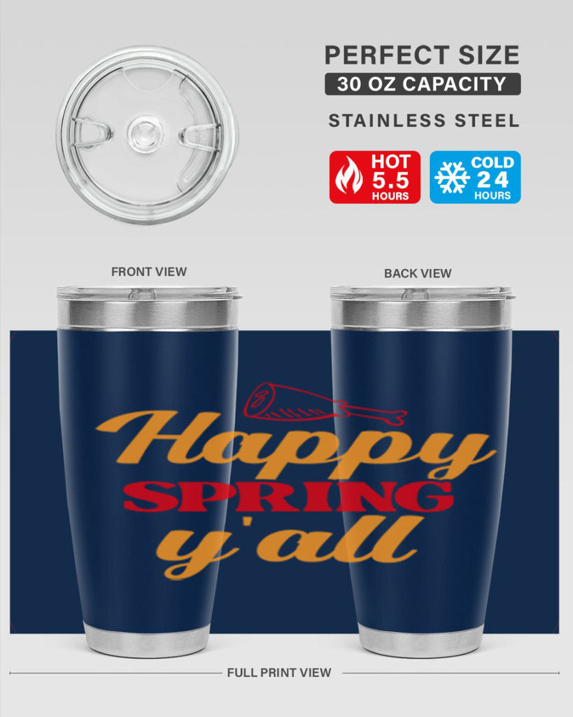 Happy spring y'all 162#- spring- Tumbler