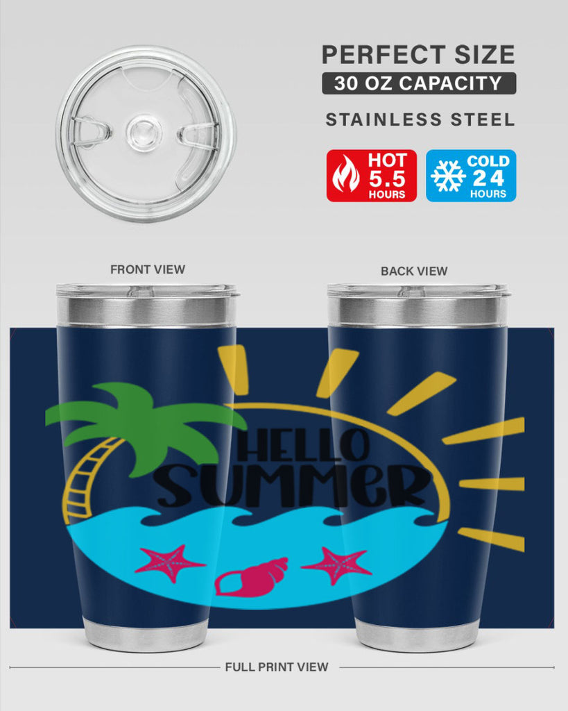 Hello Summer Style 40#- summer- Tumbler