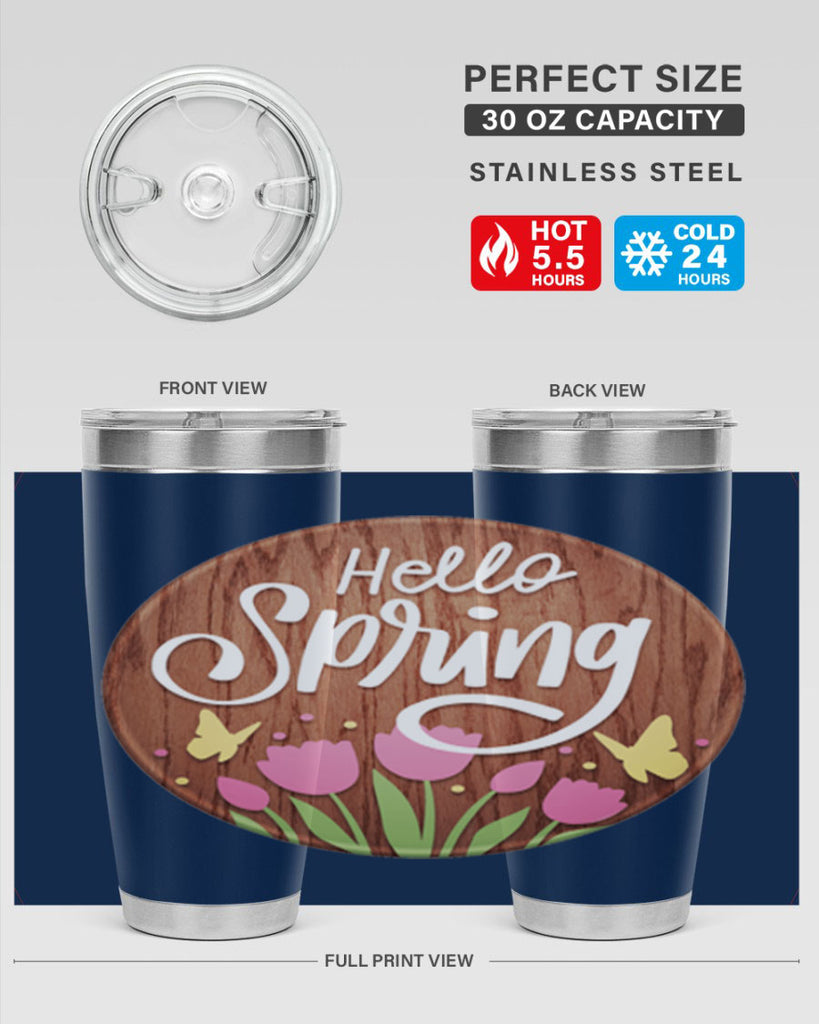 Hello spring Mockup202#- spring- Tumbler