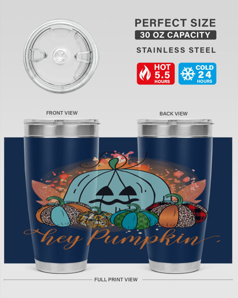 Hey Pumpkin 302#- fall- Tumbler