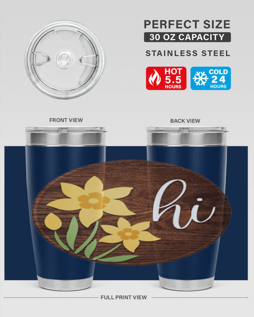 Hi daffodil flower Mockup235#- spring- Tumbler