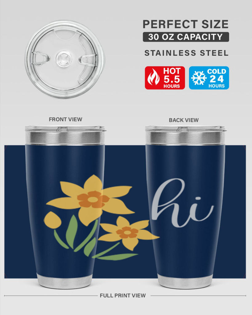 Hi daffodil flower236#- spring- Tumbler