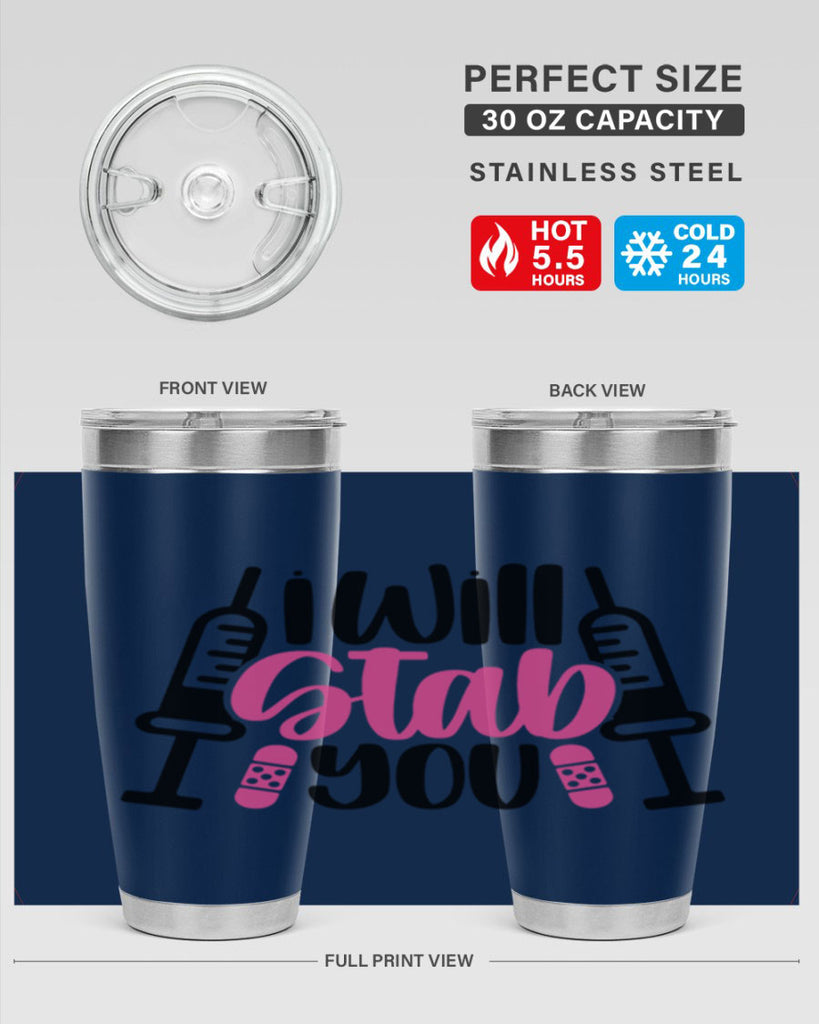 I Will Stab You Style Style 163#- nurse- tumbler