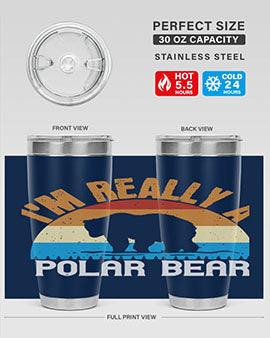 I'm Really A Polar Bear 38#- Bears- Tumbler