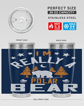 I'm really a polar bear 17#- Bears- Tumbler