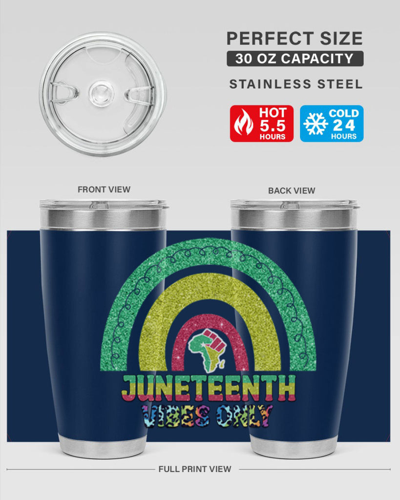 Juneteenth Vibes Only 5#- Juneteenth- tumbler