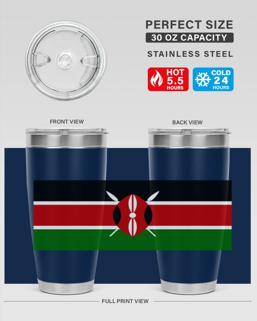 Kenya 110#- world flags- Tumbler