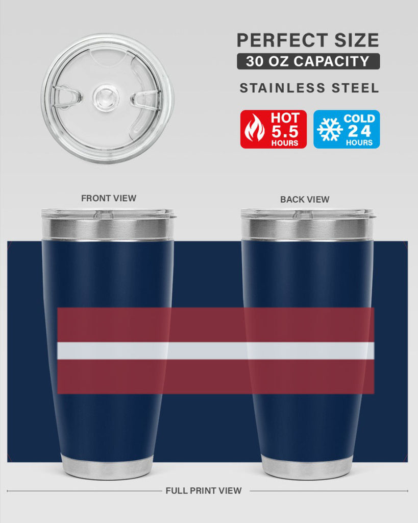 Latvia 104#- world flags- Tumbler