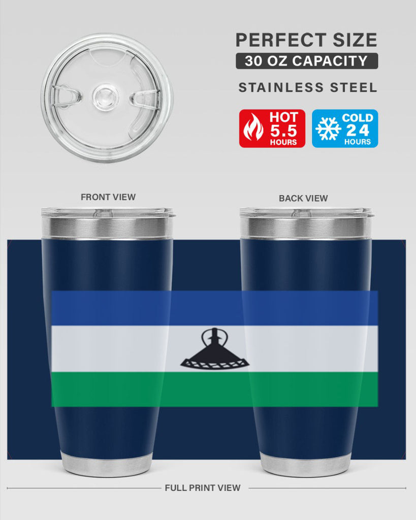 Lesotho 102#- world flags- Tumbler