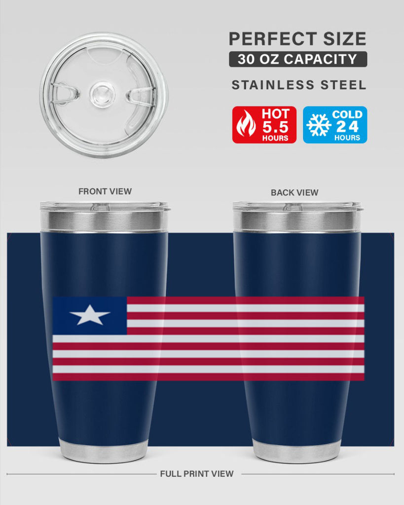 Liberia 101#- world flags- Tumbler