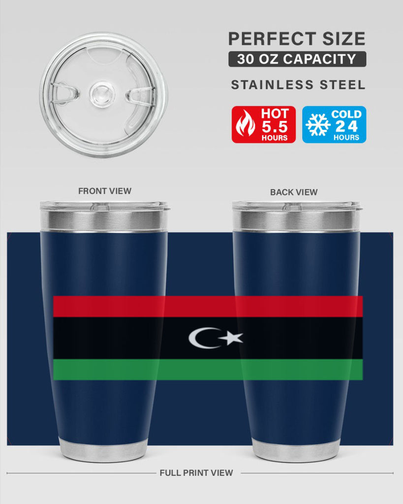 Libya 100#- world flags- Tumbler
