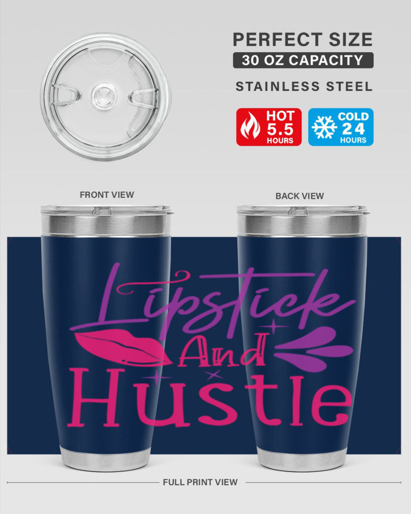 Lipstick And Hustle Style 229#- make up- Tumbler