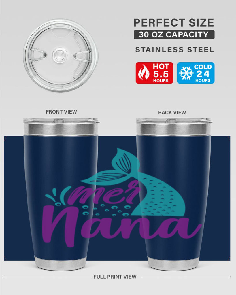 Mer Nana 343#- mermaid- Tumbler