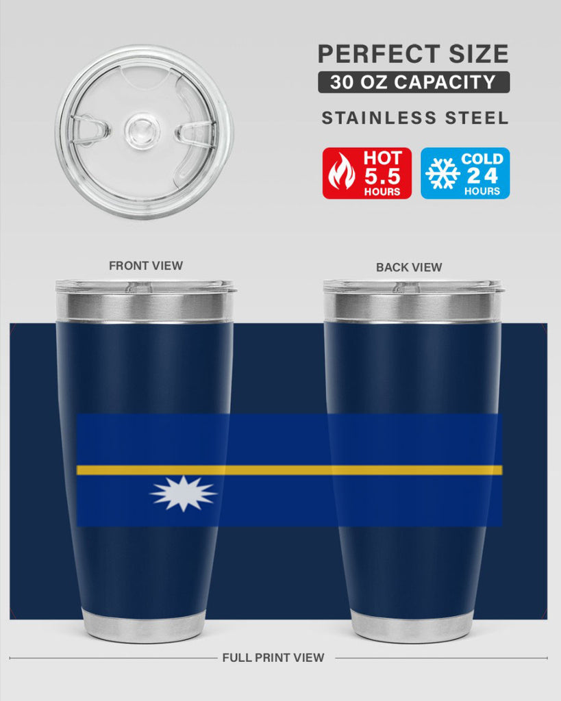 Nauru 77#- world flags- Tumbler