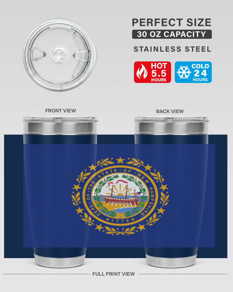 New Hampshire 23#- Us Flags- Tumbler