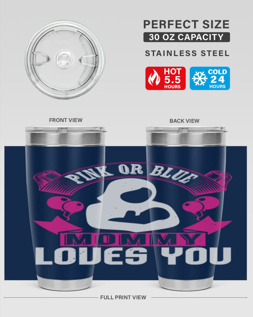 Pink or Blue Monny Loves You Style 178#- baby- tumbler