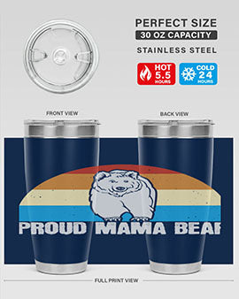Proud mama bear 26#- Bears- Tumbler