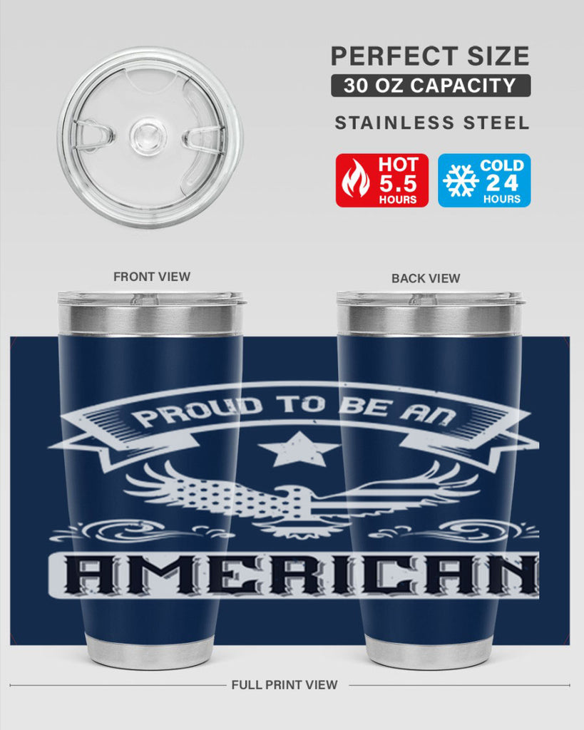 Proud to be an American Style 189#- Fourt Of July- Tumbler