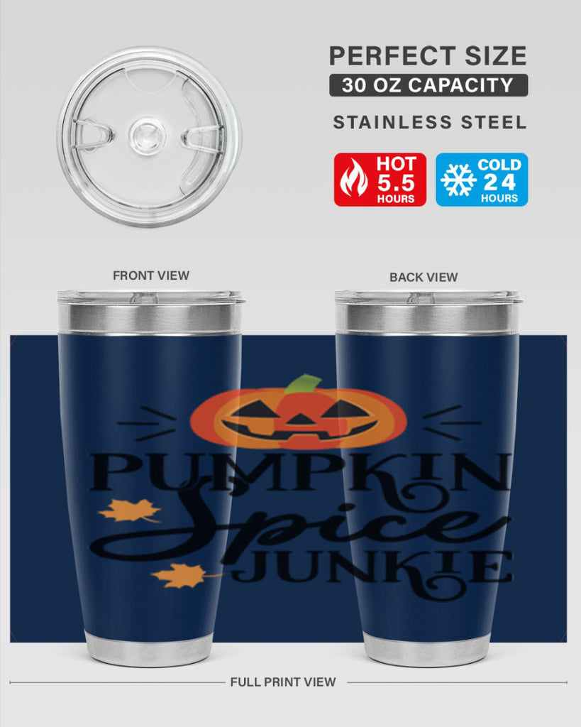 Pumpkinspicejunkie 568#- fall- Tumbler