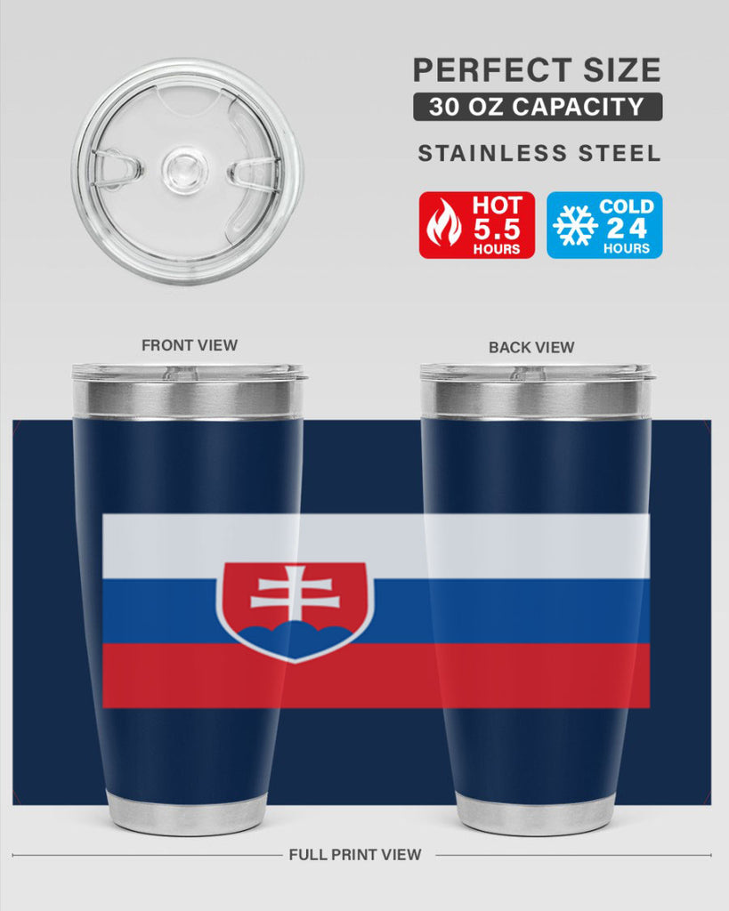 Slovakia 40#- world flags- Tumbler