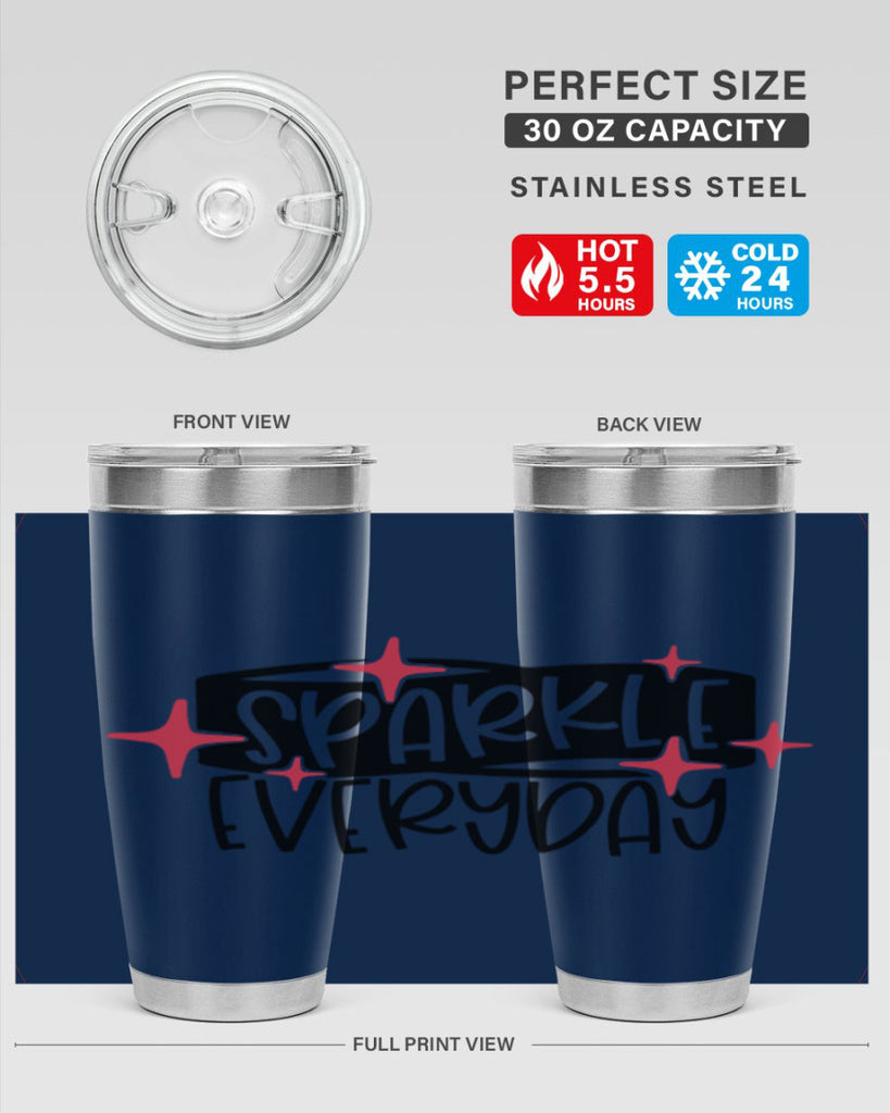 Sparkle Everyday Style 20#- make up- Tumbler
