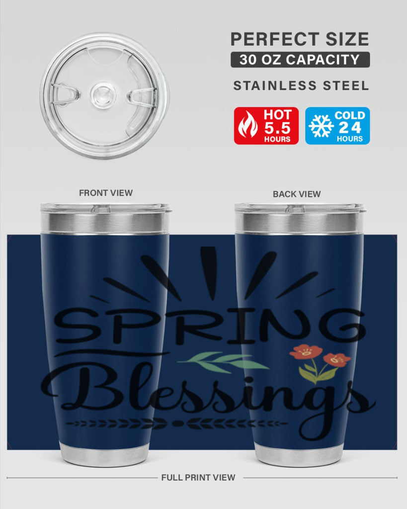 Spring Blessings  482#- spring- Tumbler